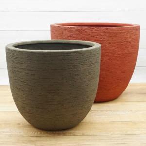 信楽焼 植木鉢 陶器 大型 生子懸崖鉢 15号（直径47.5cm 高さ42cm