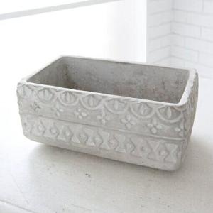 植木鉢 おしゃれ アンティーク セメント ナバホレクト 19.5cm 5号 穴あり プランター 鉢 室内 屋外 鉢植え 観葉植物 多肉植物 塊根 北欧 安い