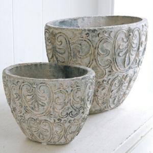 植木鉢【禄巳斉春松】手作り切立長角盆栽鉢(イブシ）13号 : ヤマコー