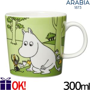 アラビア ムーミン マグカップ 300ml ムーミン グリーン 100609 ARABIA Moomin Moomin Green｜aarkshop