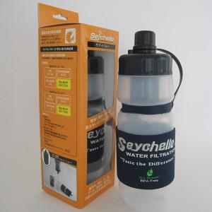 セイシェル携帯浄水器スタンダード(旧商品名セイシェルサバイバルプラス)どんな時でも安全で安心な飲み水が飲める浄水ボトル。