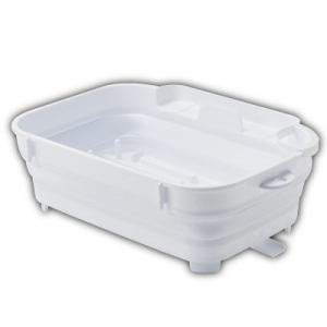 折りたたみ水切りバスケット キッチンスペースを有効利用。折りたためる水切りバスケット