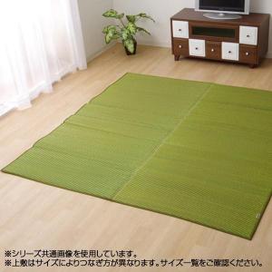 純国産 い草ラグカーペット 『Fソリッド』 グリーン 約191×250cm 8213330の商品画像