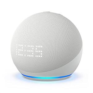 Echo Dot with clock (エコードットウィズクロック) 第5世代 - 時計付きスマートスピーカー with Alexa｜グレーシャーホワイトの商品画像