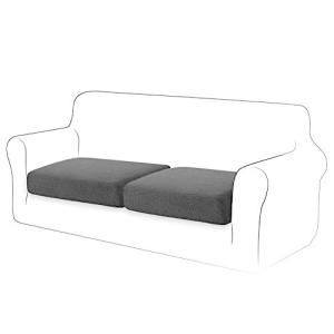 TIANSHU 2枚セット ソファー座面カバー 1人掛け,ソファー クッション カバー 無地 縦横弾力 ストレッチ フィット