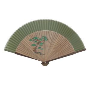 大西賢製販 扇子 男持ち短地シルクペンテックス 松 22cm