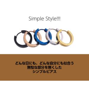 送料無料 ピアス メンズ フープピアス メンズ...の詳細画像1