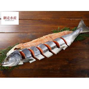 088 特上新巻鮭姿切身(１本・1.8〜2.0kg・冷凍・化粧箱...