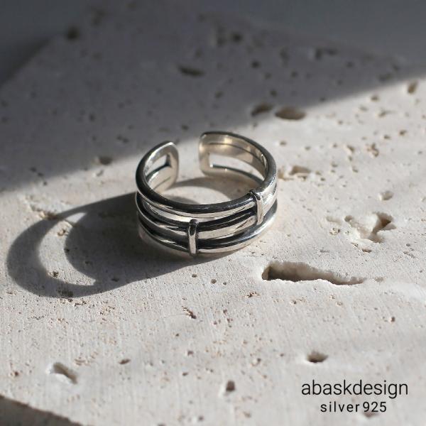 シルバー925 ボリューム変形リング レディース おしゃれ 20代 30代 40代 50代 アクセサ...