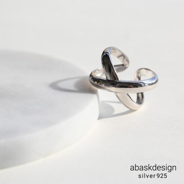 シルバー925 クロスデザインリング レディース おしゃれ 20代 30代 40代 50代