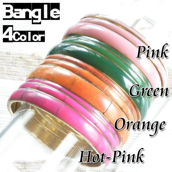 ビビットカラーエスニックブレスレット