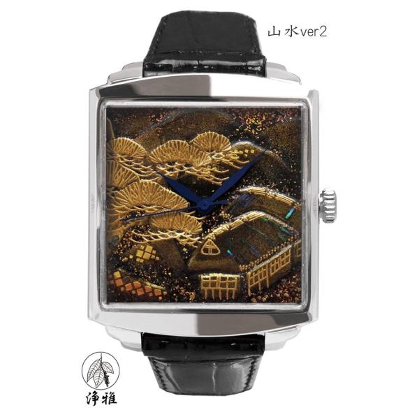 蒔絵 浄法寺漆 伝統工芸 腕時計 蒔絵時計 漆塗り 和風小物 松田祥幹 作 浄雅 URUSHI 漆 ...