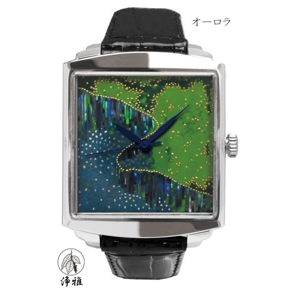 蒔絵 浄法寺漆 伝統工芸 腕時計 蒔絵時計 漆塗り 和風小物 松田祥幹 作 浄雅 URUSHI 漆 ...