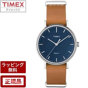 タイメックス ウィークエンダー フェアフィールド メンズ 腕時計 TIMEX ブラウン レザー ベルト 37mm TW2P98300｜abbeyroad