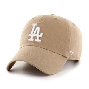 ('47/フォーティーセブン)  ドジャースキャップ  ’47 クリーンナップ カーキxホワイトロゴ　Dodgers ’47 CLEAN UP Khaki x White logo｜abbot-fukuoka