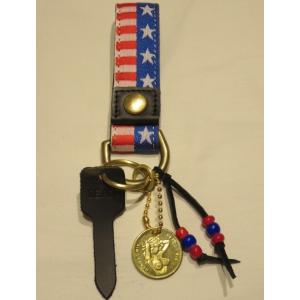 RE.ACT リアクト「 U.S.A Tyrolean tape Key holder 」Nude ...
