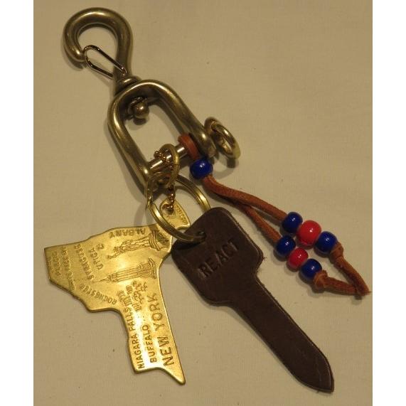 RE.ACT「 New vintage Snap hook Key holder 」New York...