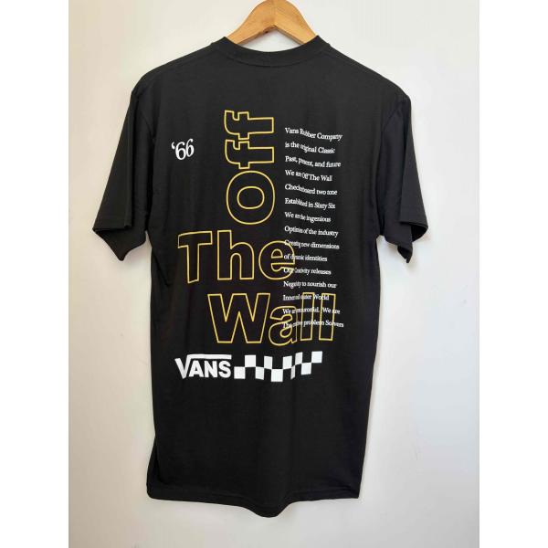 バンズ（VANS) 半袖プリントTシャツ (VANS 66) ブラック US（M)サイズ