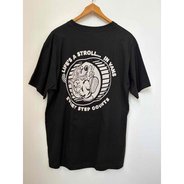 バンズ（VANS) 半袖プリントTシャツ (LIFE'S A STROLL) ブラック US（M)サ...