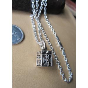 Silver925 天然石 アメジスト ペンダント ( シルバー925 チェーン 40cm  