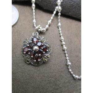 Silver925 天然石 アメジスト ペンダント ( シルバー925 チェーン 40cm  