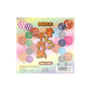 昔ながらの千代紙 10cm /宅配便可 2-387