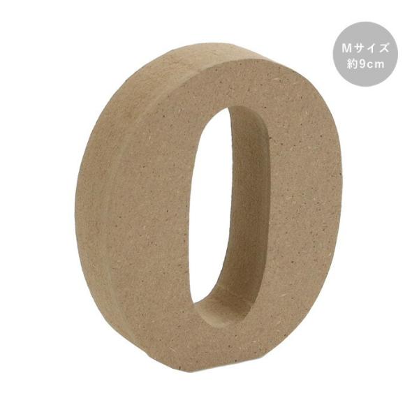 木製 オブジェ 切り文字 0 数字 Mサイズ 約9cm 　agf-000