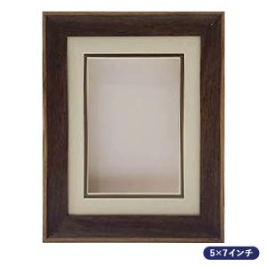 シャドーボックス用額 5×7インチサイズ C-20 ブラウン : 手芸用品のABC