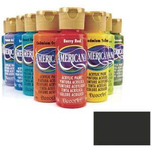 デコアート アメリカーナアクリルペイント 2oz.59ml 普通色 Soft Black ソフトブラ...