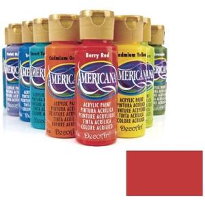 デコアート アメリカーナアクリルペイント 2oz.59ml 普通色 Santa Red サンタレッド da-170