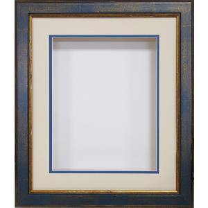 シャドーボックス用額 4×10インチ H-330 ブルー : 手芸用品のABC