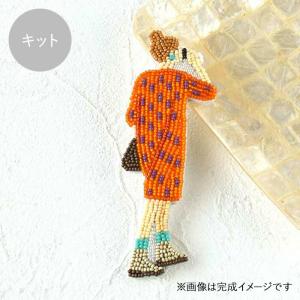 MIYUKI ビーズ刺しゅうキット おでかけブローチ デート/hca14-4の商品画像