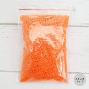 ミニミニアイロンビーズ単色パック 100g 蛍光オレンジ メール便/宅配便可 mb-501-13｜abc-craft