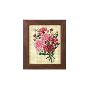 cosmo 刺しゅうキット 季節を彩るフラワーアレジメント カーネーションとスズラン no-522205