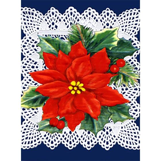 スタジオFeelデザインの立体テキストシート  ポインセチア  S-027