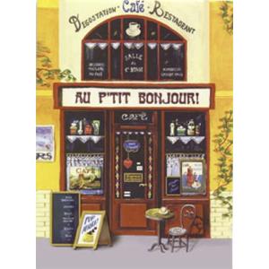 スタジオFeelデザインの立体テキストシート  カフェ  S-135