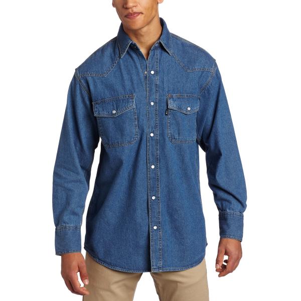 【並行輸入品】Key Apparel Men’s Denim Pearl Snap Western ...