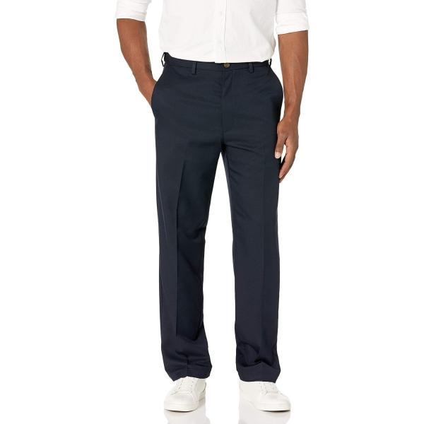 【並行輸入品】[Haggar] クラシックフィット フラットフロント 隠し拡張ウエストバンド カジュ...