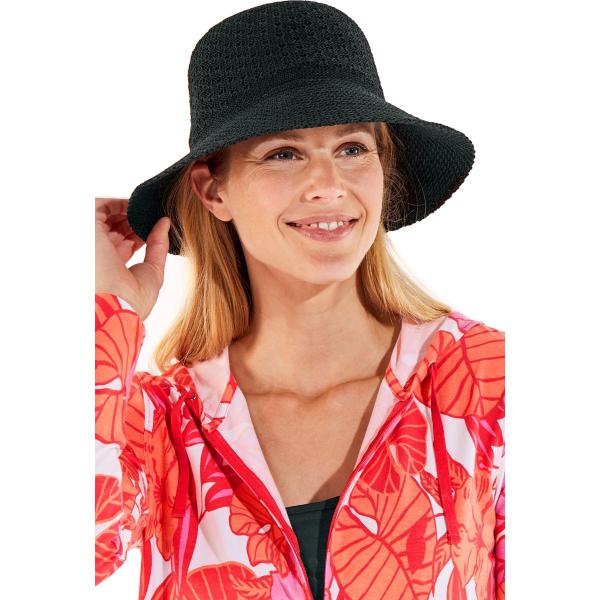 【並行輸入品】Coolibar HAT レディース US サイズ: One Size カラー: ブラ...