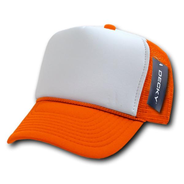 【並行輸入品】Decky 210 ORN Two Tone Trucker Cap, Orange ...