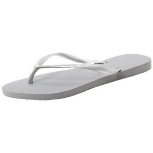【並行輸入品】[ハワイアナス] ビーチサンダル SLIM STEEL GRAY 22.5~23.0 cm Havaianas Women's F