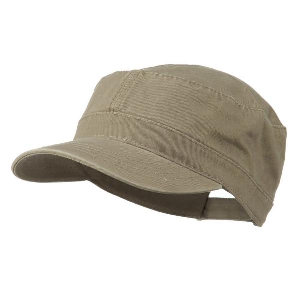 【並行輸入品】Garment Washed Adjustable Army Cap   DKカーキ ...