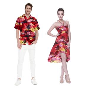 【並行輸入品】[Hawaii Hangover] ハワイアンルアウパーティーの服装のシャツワンピースドレス Men XL Women XL Co