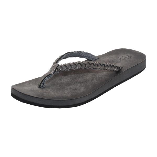 【並行輸入品】FLOJOS Women's Sky Flip Flop, Charcoal, 8