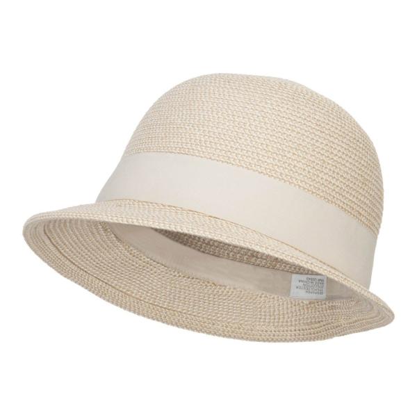 【並行輸入品】UPF 50 +レディースSlanted Brim Cloche カラー: ホワイト ...