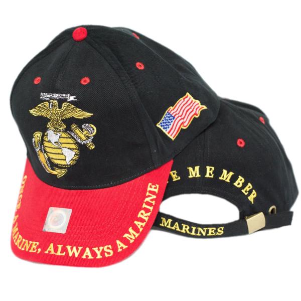 【並行輸入品】mws HAT メンズ カラー: ブラック USMC EGA Semper Fi On...
