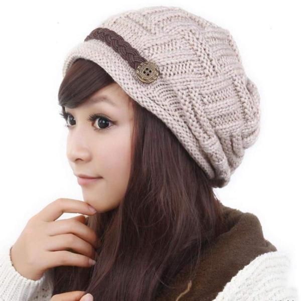 【並行輸入品】Vpang Women Warm Knitted Hat Skull Cap Wint...