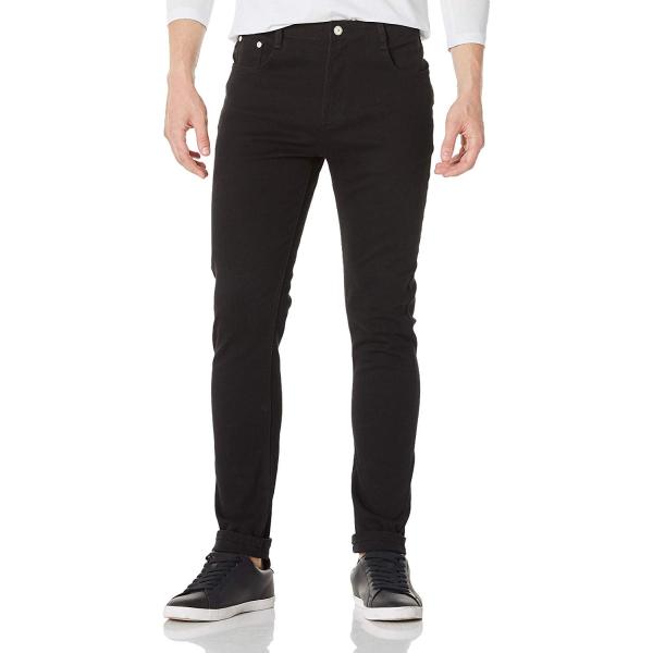 【並行輸入品】XIXVON Men's Stretch Skinny Fit Jeans Black...