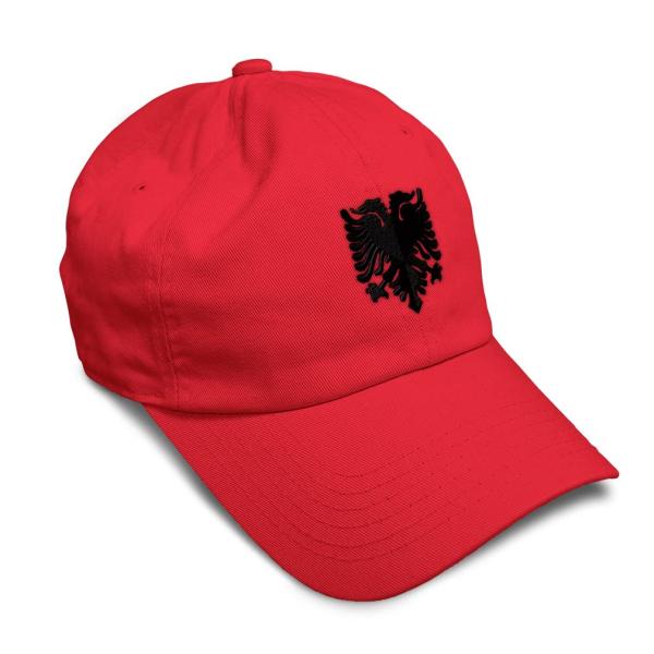 【並行輸入品】Soft Baseball Cap Albanian Eagle Black Embr...