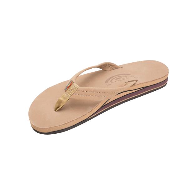 【並行輸入品】Rainbow Sandals レディース ダブルレイヤー レザー 3/4インチストラ...
